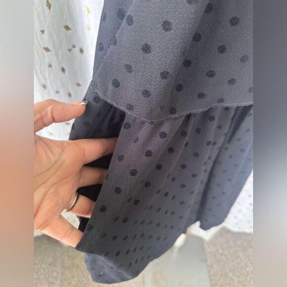 Tyche Polka Dot Spaghetti Straps Keyhole Front Tie Playsuit Romper Pockets L - Picture 5 of 8